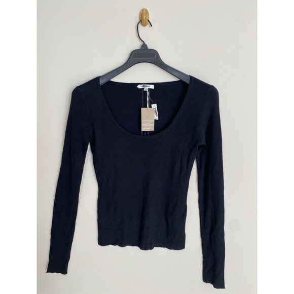 Madewell Merino Wool-Silk Blend Scoopneck Sweater NWT Size L Large - Picture 12 of 13